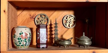 Cloisonne & Asian Brass, 8pcs. (CTF10)