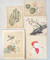 Five Vintage Asian Artworks (CTF10)