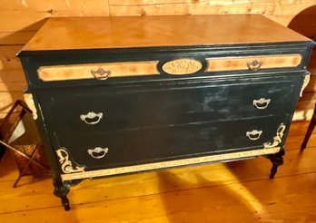 Vintage Paint Decorated Chest (CTF50)