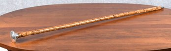 Vintage Danish Silver Topped Walking Stick (CTF10)