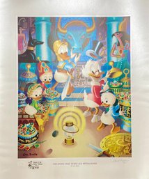 Carl Barks Limited Edition Print, The Stone That Turns All Metal Gold (CTF10)