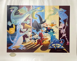 Carl Barks Limited Edition Print, Halloween In Duckburg (CTF10)