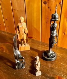 Four Carved Wood Figures (CTF10)