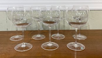 Tiffany & Co Signed Crystal Wine Goblets, 7pcs. (CTF20)