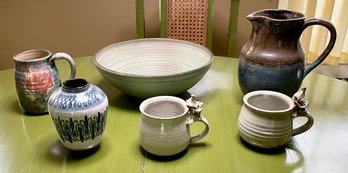 Vintage Studio Pottery, 6pcs (CTF10)