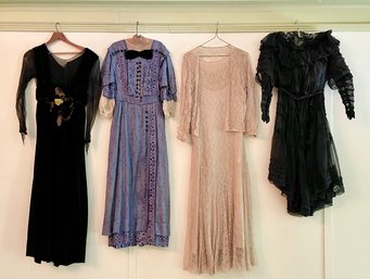 Antique Victorian And Edwardian Clothing, 4pcs (CTF10)