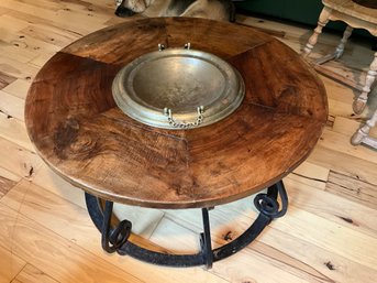 Wood And Metal Coffee Table (CTF20)