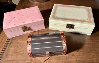 Three Vintage Jewelry Boxes (CTF10)