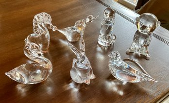 Clear Glass Animal Figurines (CTF10)