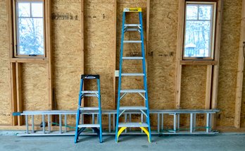 Three Werner Aluminum Ladders (CTF30)