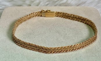 14k Gold Italian Bracelet (CTF10)