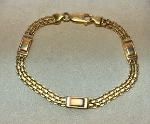 18k Gold Linked Bracelet (CTF10)
