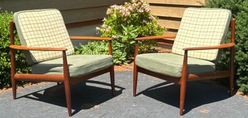 Pr. Vintage Grete Jalk Model 118 Lounge Chairs (CTF30)