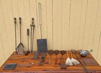 Vintage Kitchenware And Fireplace Tools (CT20)