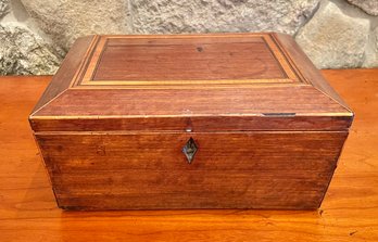 Antique Mahogany Document Box (CTF10)
