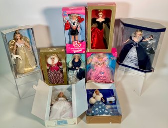 Nine Vintage Barbie Dolls In Original Boxes (CTF20)