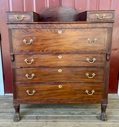 19th C. Carved Classical Chest (CTF30)