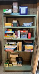 Vintage Games And Shelving Unit (local Pick Up Only)