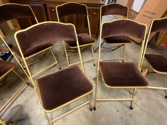 Set Of Eight Folding  Chairs (CTF40)