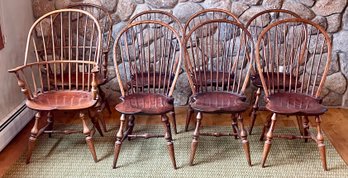Eight D.R. Dimes Dining Chairs (CTF40)