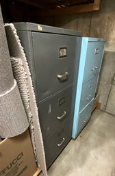 Three Metal Filing Cabinets (CTF50)