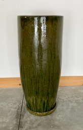 Tall Green Terracotta Planter (CTF30)