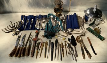 Flatware, Letter Openers, Carving Set, Etc. (CTF20)