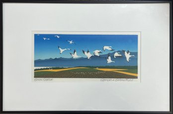 Spencer And Sabra Field Woodcut, Snow Geese (CTF10)