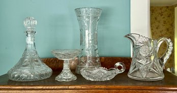 Antique Cut And Pressed Glass