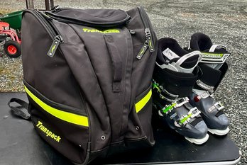 Tecnica Men's Ski Boots And Carrying Bag