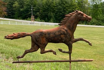 Antique Copper Horse Weathervane (CTF10)