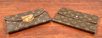 Two Louis Vuitton Monogrammed Wallets (CTF10)