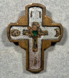 Antique Painted Cross (CTF10)