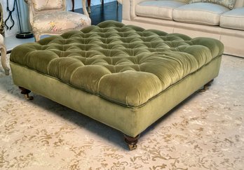 Large Green Tufted Ottoman (CTF20)