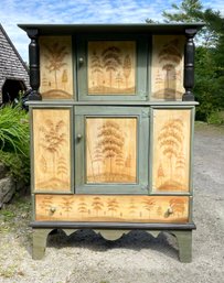 Henry Page Painted Court Cupboard & TV (CTF40)