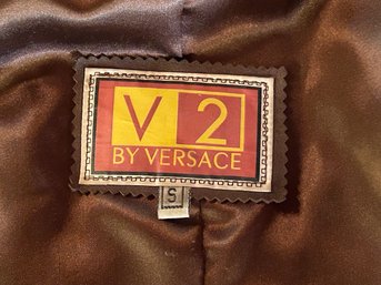 V2 By Versace Ladies Leather Coat (CTF10)