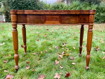 19th C. Federal Inlaid Card Table (CTF10)