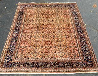 Vintage Turkish Hand Woven Wool Area Rug (CTF10)