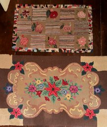 Two Antique Hooked Rugs (CTF10)