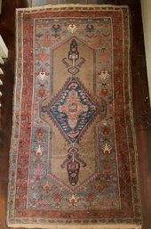 Antique Camel Hair Oriental Scatter Rug (CTF10)