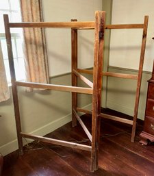 19th C. Three Panel Folding Quilt Rack (CTF20)