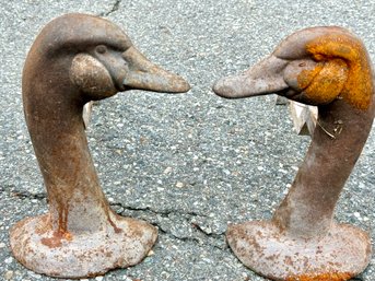 Antique Duck Andirons