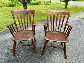 Pr. Arrowback Armchairs