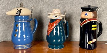 Three Schultz & Dooley Ceramic Steins, 2 Of 4 (CTF10)