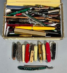 Vintage Pens And Pocket Knives (CTF10)