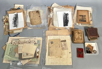 Antique Ephemera, Letters, Books And Postcards (CTF10)