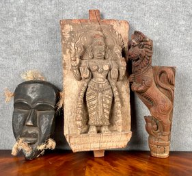 Three Collectible Wood Carvings (CTF20)