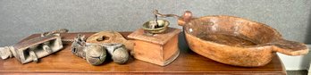Antique Woodenware, 4 Pcs (CTF10)