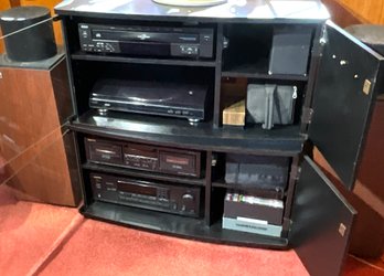 Mercury Stereo Cabinet With Onkyo Receiver