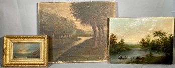 Three Antique Oils, Landscapes (CTF10)